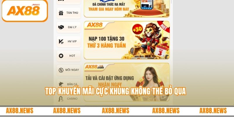 Top khuyến mãi cực khủng không thể bỏ qua